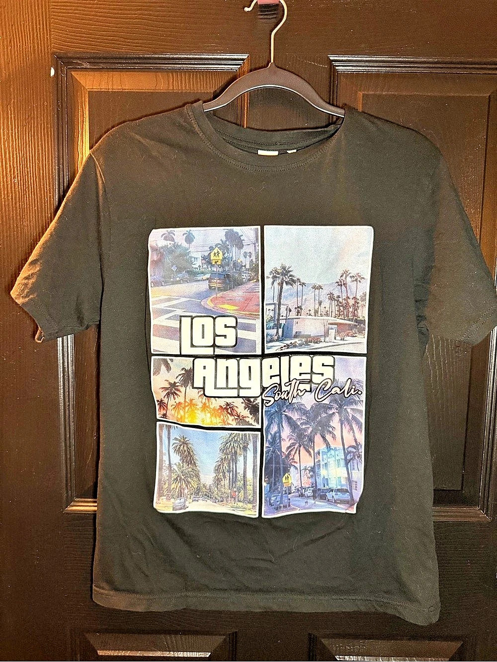 London Graphic Short Sleeve Tee in Black Like New